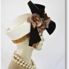 Luxury Wedding Pillbox Formal Hat