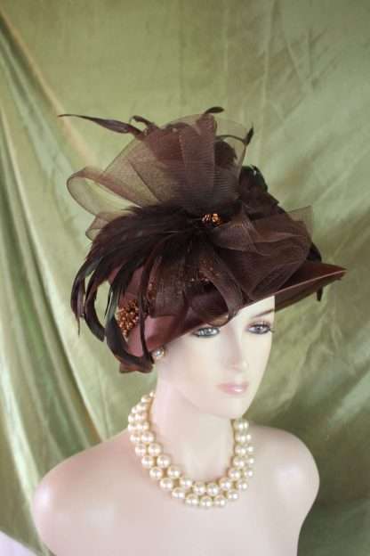 Abstract Brim Formal Church Hat