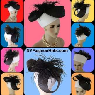 Avant Garde Pillbox Wedding Hat NYFashionHats Millinery