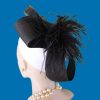 Avant Garde Pillbox Wedding Hat NYFashionHats Millinery