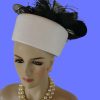 Avant Garde Pillbox Wedding Hat NYFashionHats Millinery