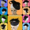 Haute Couture Formal Black White Dress Hat Women