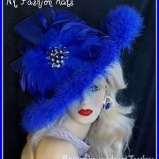 Avant Garde Royal Blue Big Brim Hat