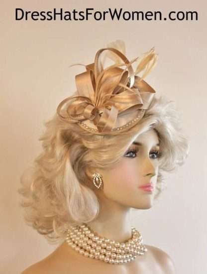 Champagne Beige Fascinator