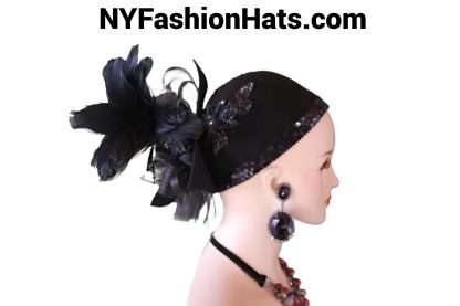 Black Winter Wool Cloche Avant Garde Luxury Hat