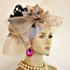 Hat Satin Velvet Flowers Sinamay Straw Winter Spring