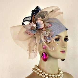 Hat Satin Velvet Flowers Sinamay Straw Winter Spring