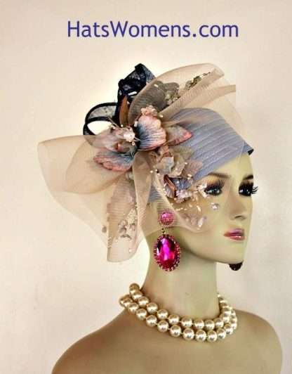 Hat Satin Velvet Flowers Sinamay Straw Winter Spring