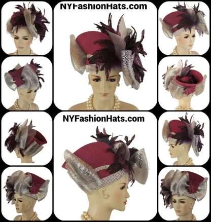 Haute Couture Designer Pillbox Hat NYFashionHats