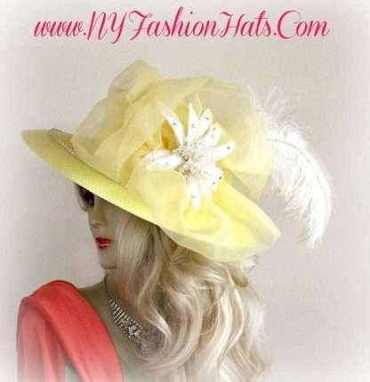 Haute Couture Designer Statement Hat For Horse Races