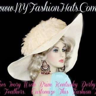 Haute Couture Luxury Big Brim Designer Statement Hats