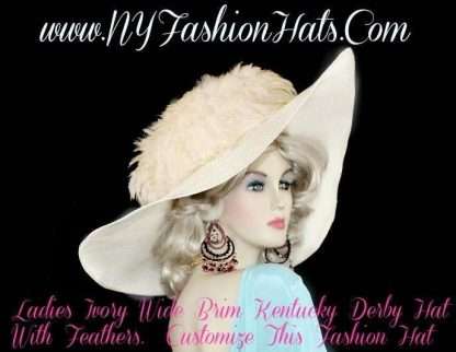 Haute Couture Luxury Big Brim Designer Statement Hats