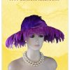 Purple Statement Feather Hat