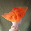 Haute Couture Orange Designer Luxury Hat