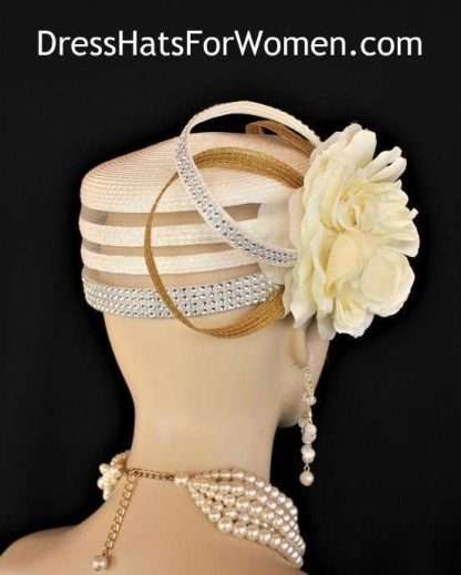 Flapper 1920's Couture Bridal Church Hats Millinery