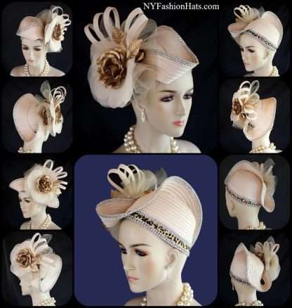 Haute Couture Pillbox Wedding Hat Women