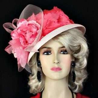 Hot Pink Fashion Dress Kentucky Derby Hat