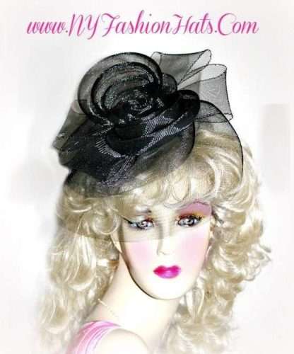 Black White Fascinator