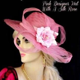 Kentucky Derby Hats Pink Designer Dress Church Hat Ny Fashion Hats