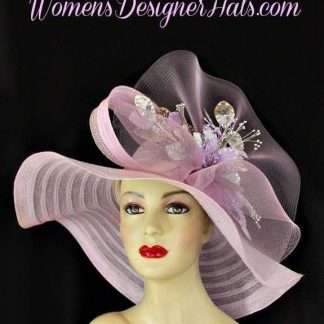 Lilac Lavender Purple Haute Couture Hat