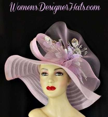 Lilac Lavender Purple Haute Couture Hat