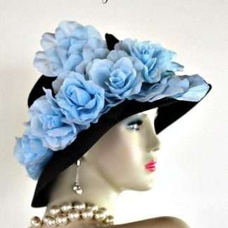 Luxury Designer Hat With Roses