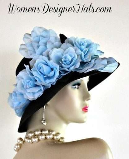 Luxury Designer Hat With Roses