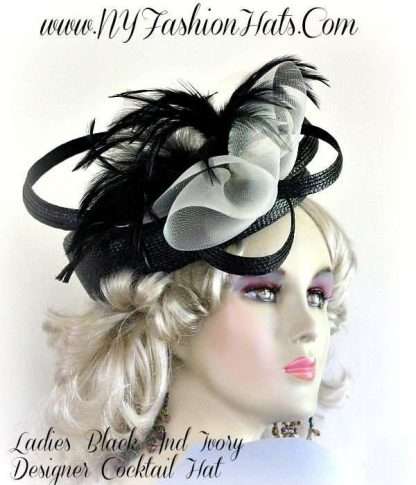 Black Ivory Beige Fashion Hat