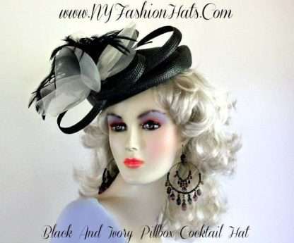 Luxury Pillbox Wedding Hats For Women