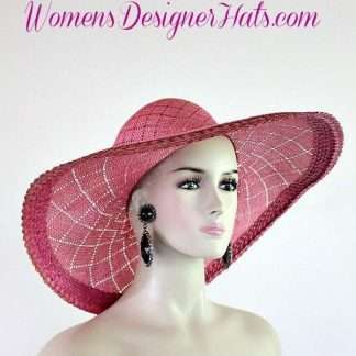 Oscar De La Renta Vintage Wide Brim Straw Hat