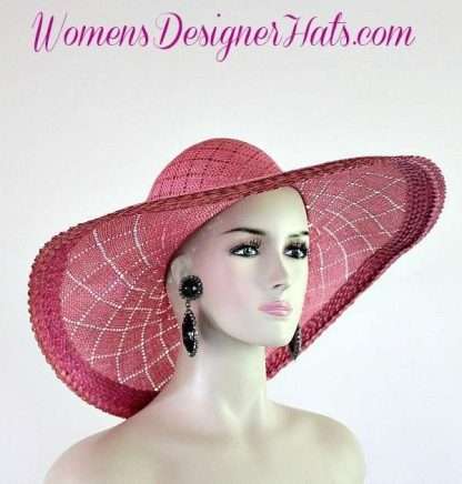 Oscar De La Renta Vintage Wide Brim Straw Hat