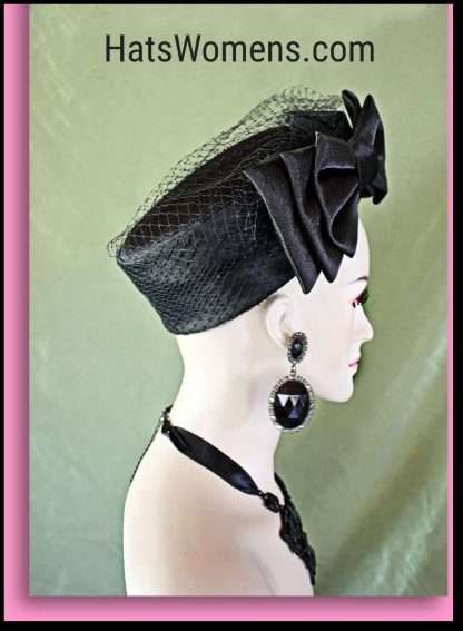 Pillbox Wedding Bridal Hat