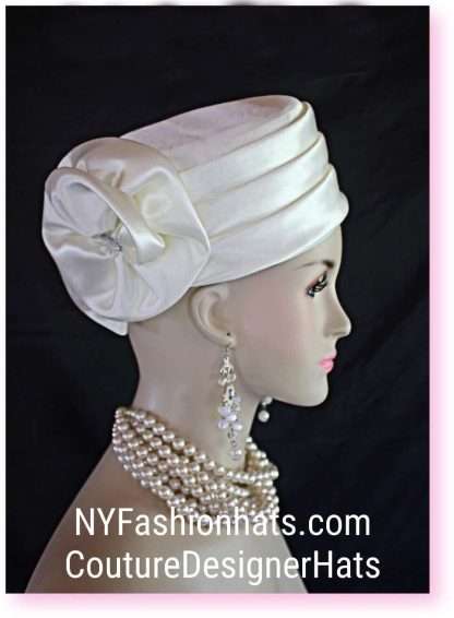 Pillbox Wedding Bridal Hat