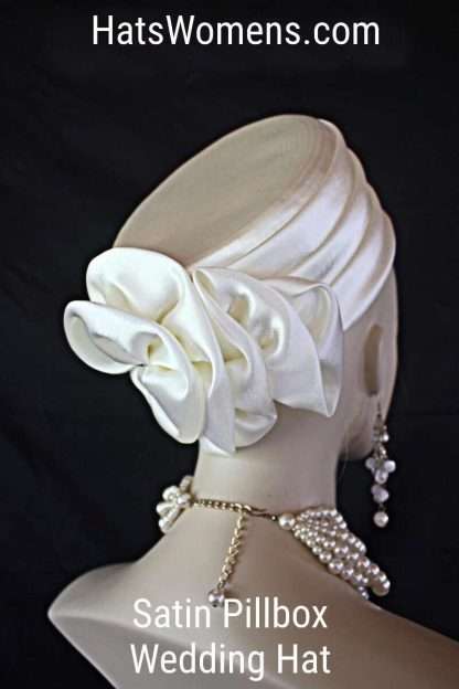 Pillbox Wedding Bridal Hat