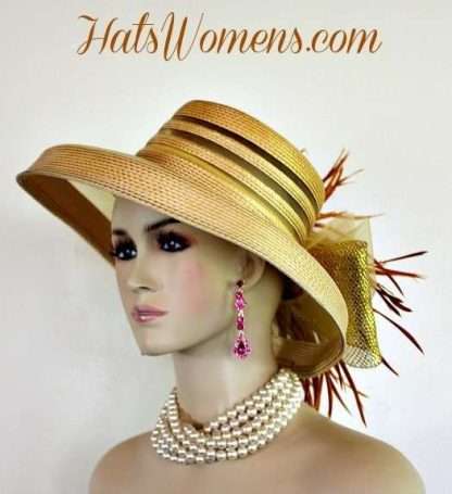 Ladies Wedding Dress Hats With Feathers