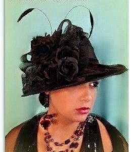 Women's Black Satin Medium Brim Size Hat