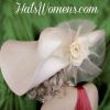 Ivory Big Large Wide Brim Kentucky Derby Hat