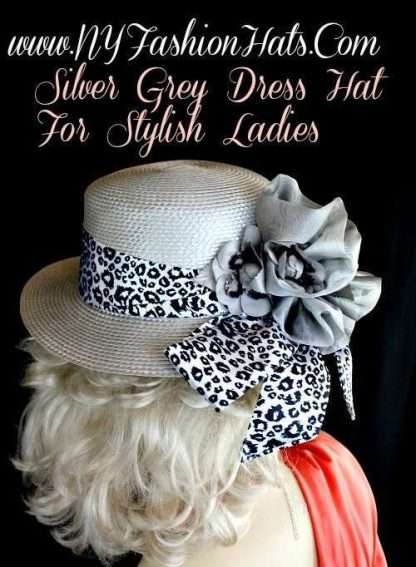 Silver Black White Fashion Hat