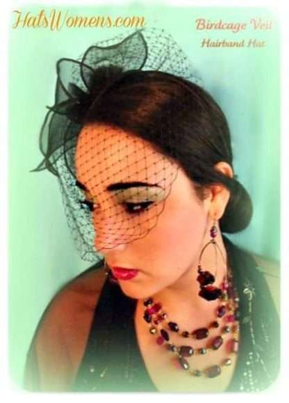 Birdcage Veil Hairband Headband Hat