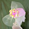 Pink Satin Church Hat