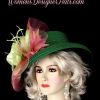 Women's Emerald Lime Green Pink Flower Derby Hat Designer Wedding Church Hats 2k81