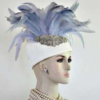 Women's Haute Couture Avant Garde Pillbox Wedding Hat