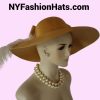 Women's Haute Couture Gold White Designer Hat