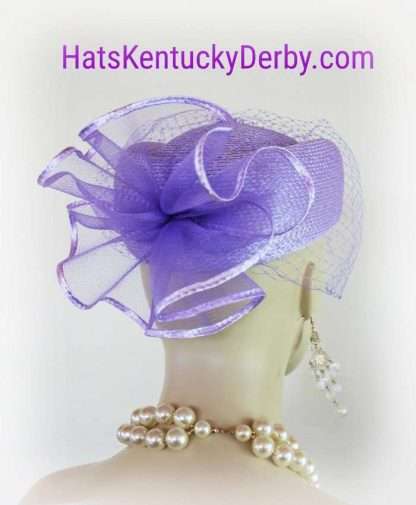 Formal Wedding Hat With A Birdcage Veil