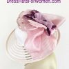 Cream Beige Ivory White Pink Purple Lavender Millinery Hat Alena