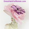 Cream Beige Ivory White Pink Purple Lavender Millinery Hat Alena