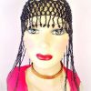 Women's Metallic Gold Silver Black Pearl Stretchable Headpiece